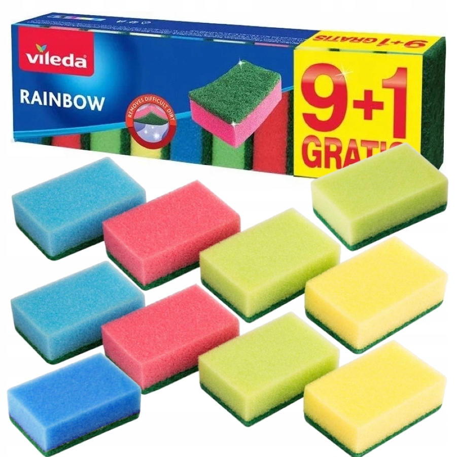

Zmywak Myjka Gąbka do mycia naczyń Vileda 10szt