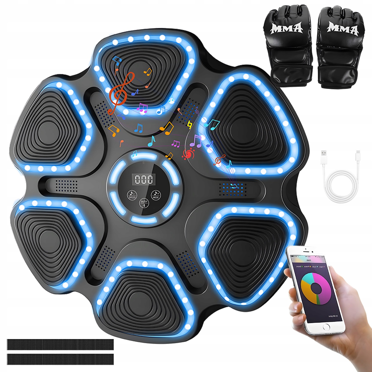 Hudební Bluetooth Boxerský Tréninkový Boxerský Stroj Rukavice