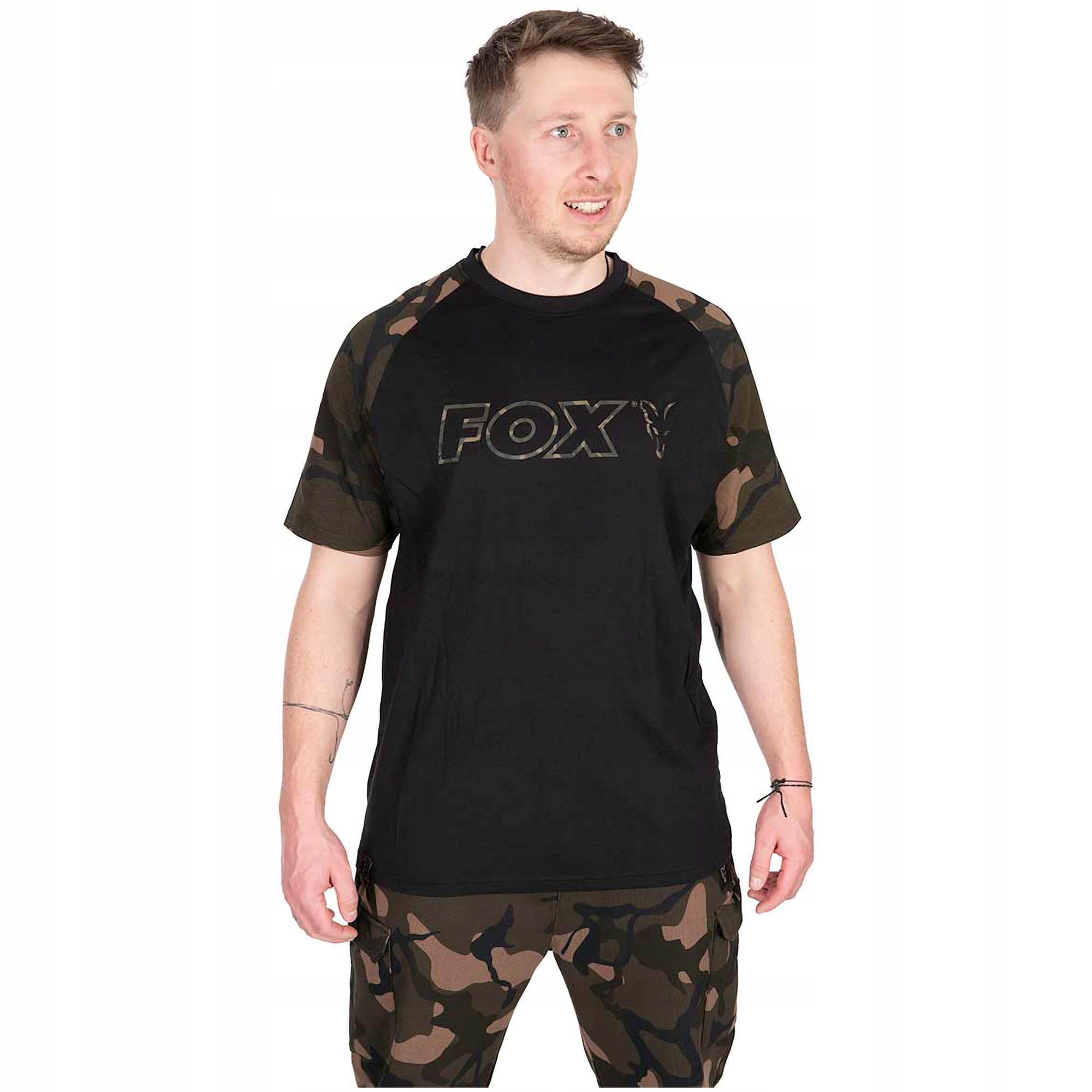 Koszulka Fox Black Camo Outline T XXL
