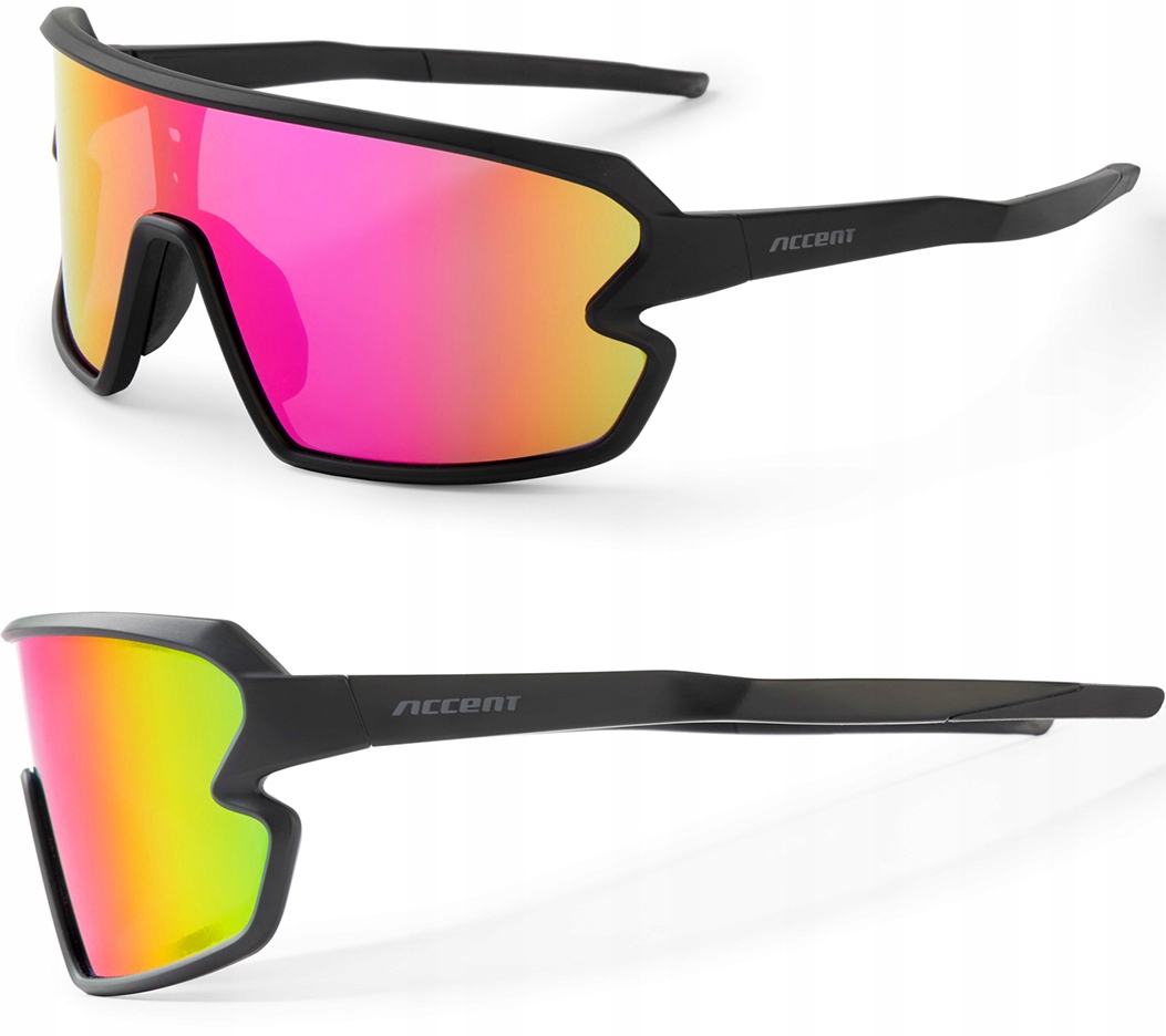 Cyklistické cyklistické brýle Accent Draft černé Pouzdro