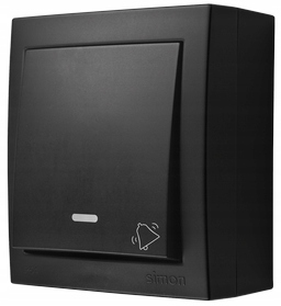 SIMON AQUACLICK Przycisk dzwonek LED IP44 czarny