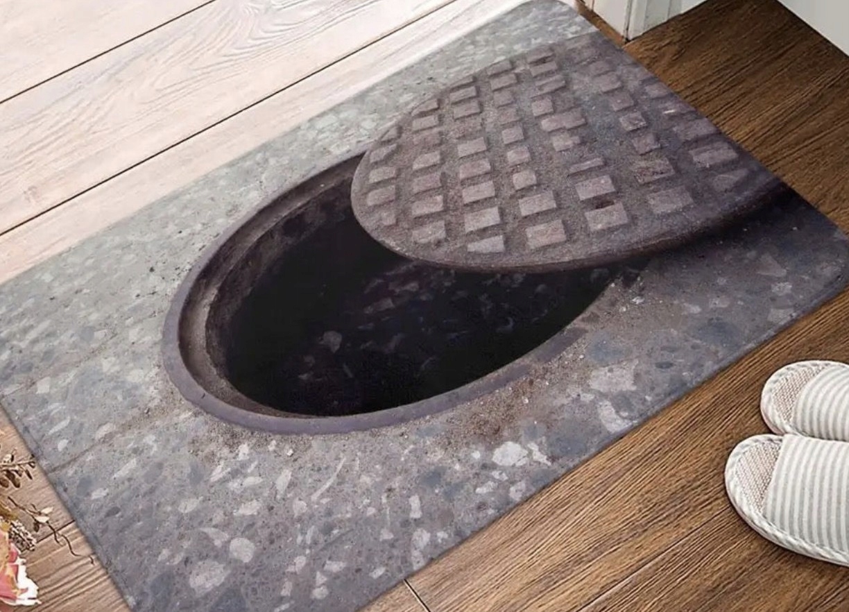 Mały dywanik, chodnik 3D studzienka halloween