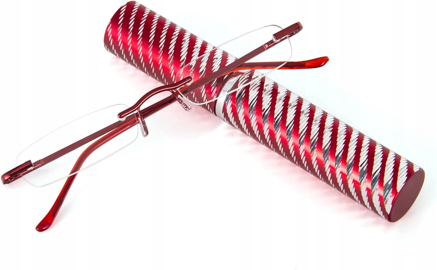 Čtecí brýle KoKoBin bezrámečkové kapesní +3.0D červené 1 ks