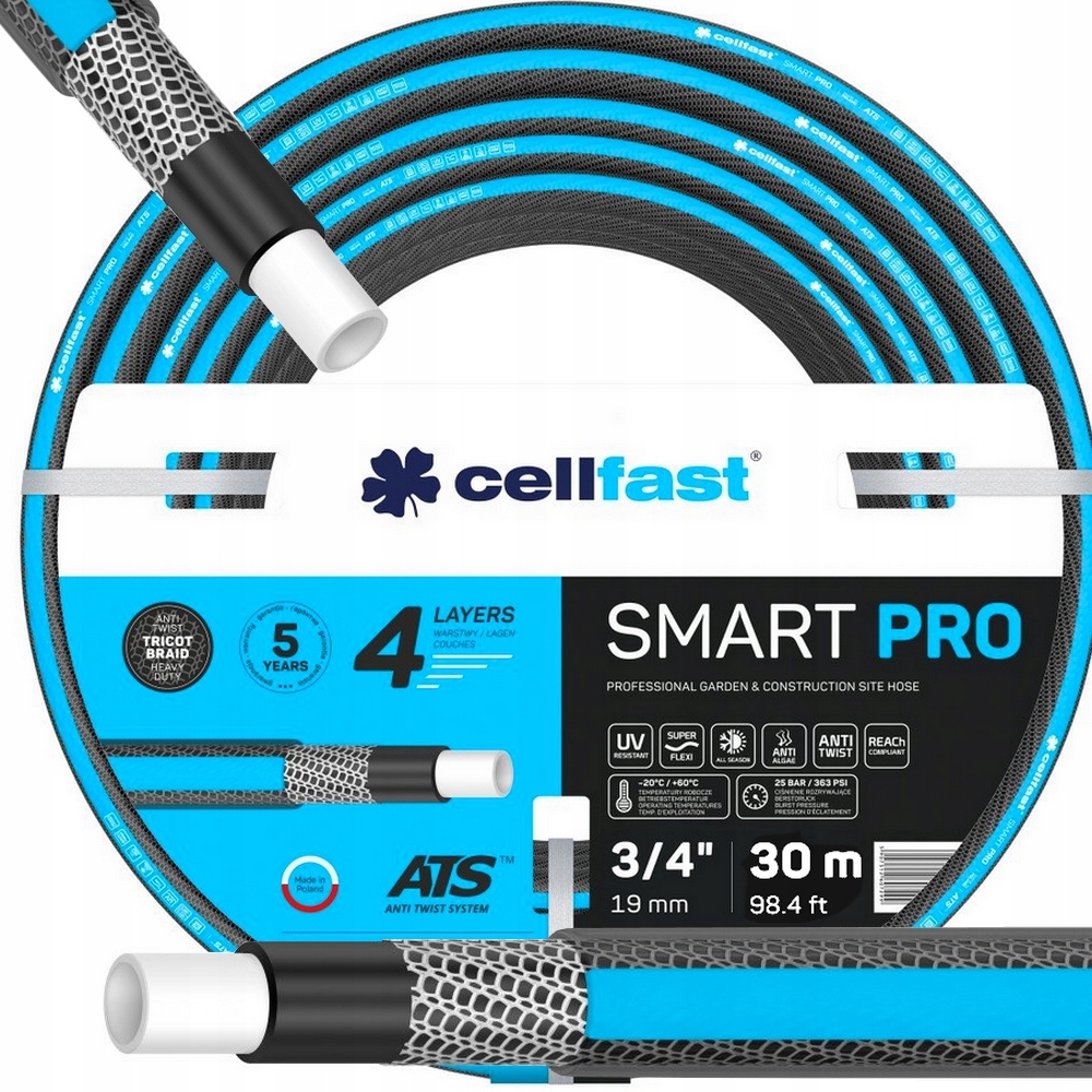 

Wąż Ogrodowy Smart Pro Ats 3/4'' 30m 4-warstwy