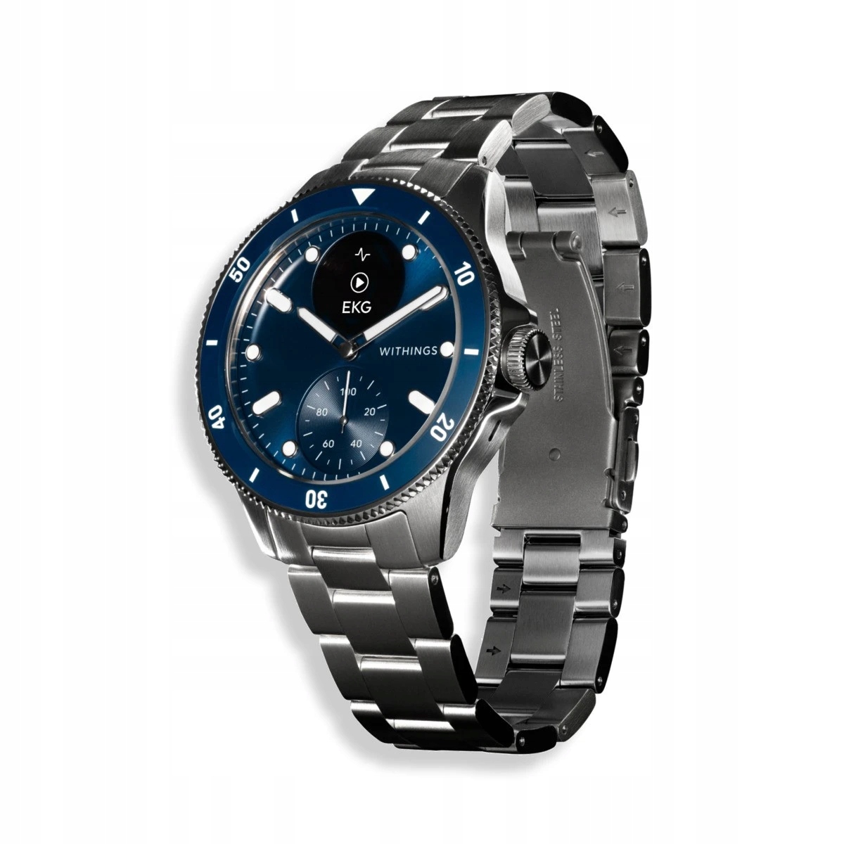 Hodinky Withings Nova smartwatch zafírové sklo s meraním tepovej frekvencie SPO2 Ekg