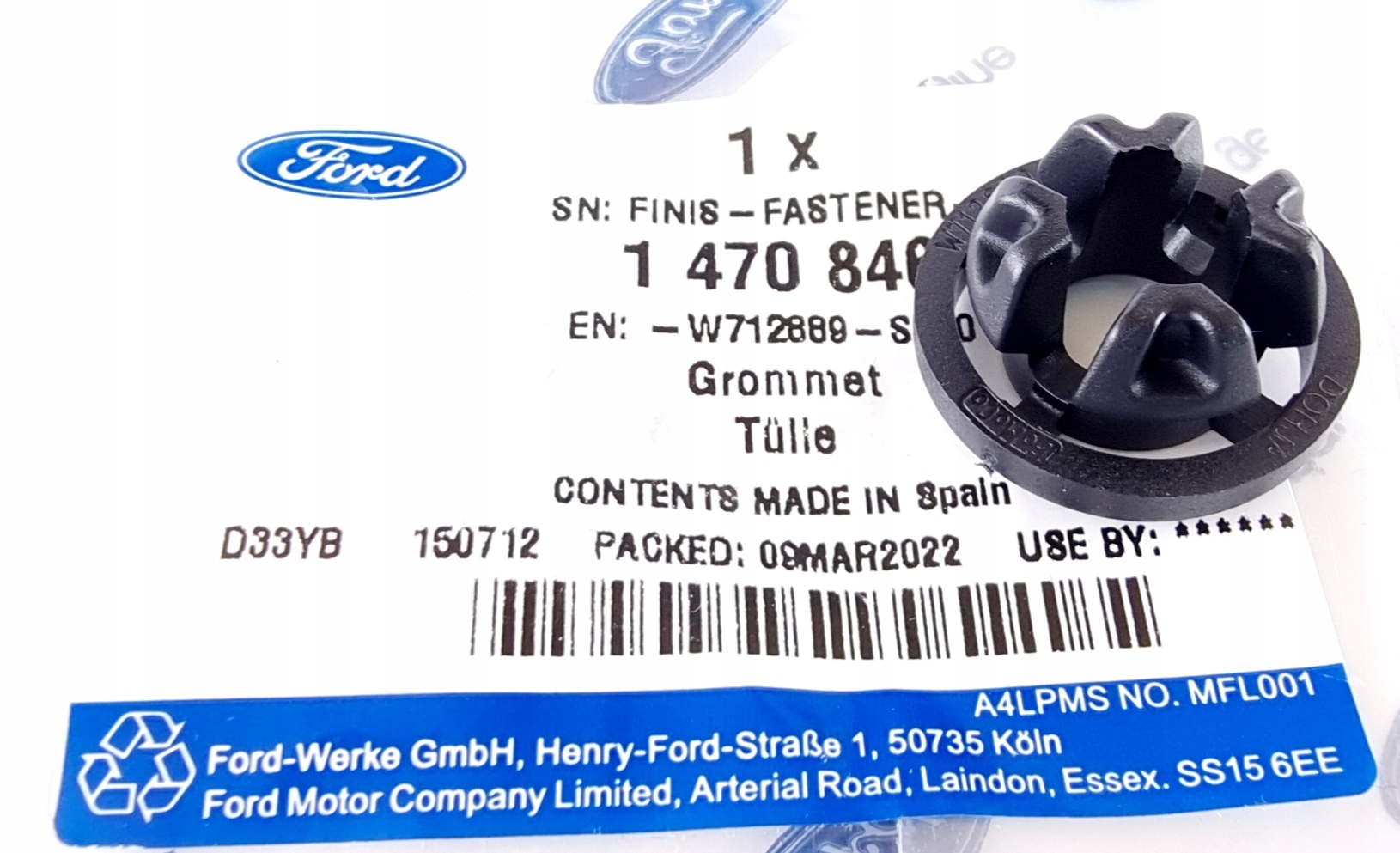 PRZELOTKA PRĘTA PODPORY MASKI FOCUS_ KUGA_ MONDEO _ 1470846 _ W712889-S300 Producent części Ford OE