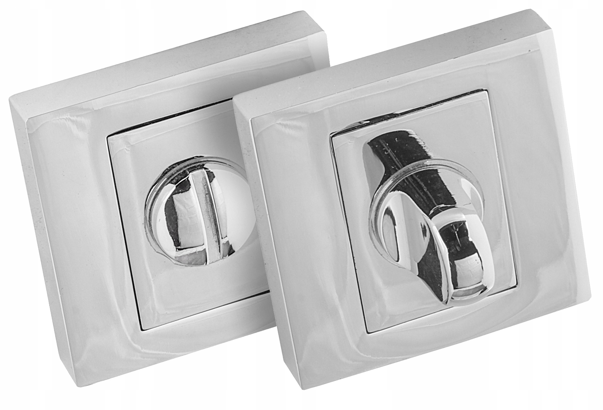 SZYLD I DO DRZWI KWADRATOWY CHROM BŁYSZCZĄCY WC