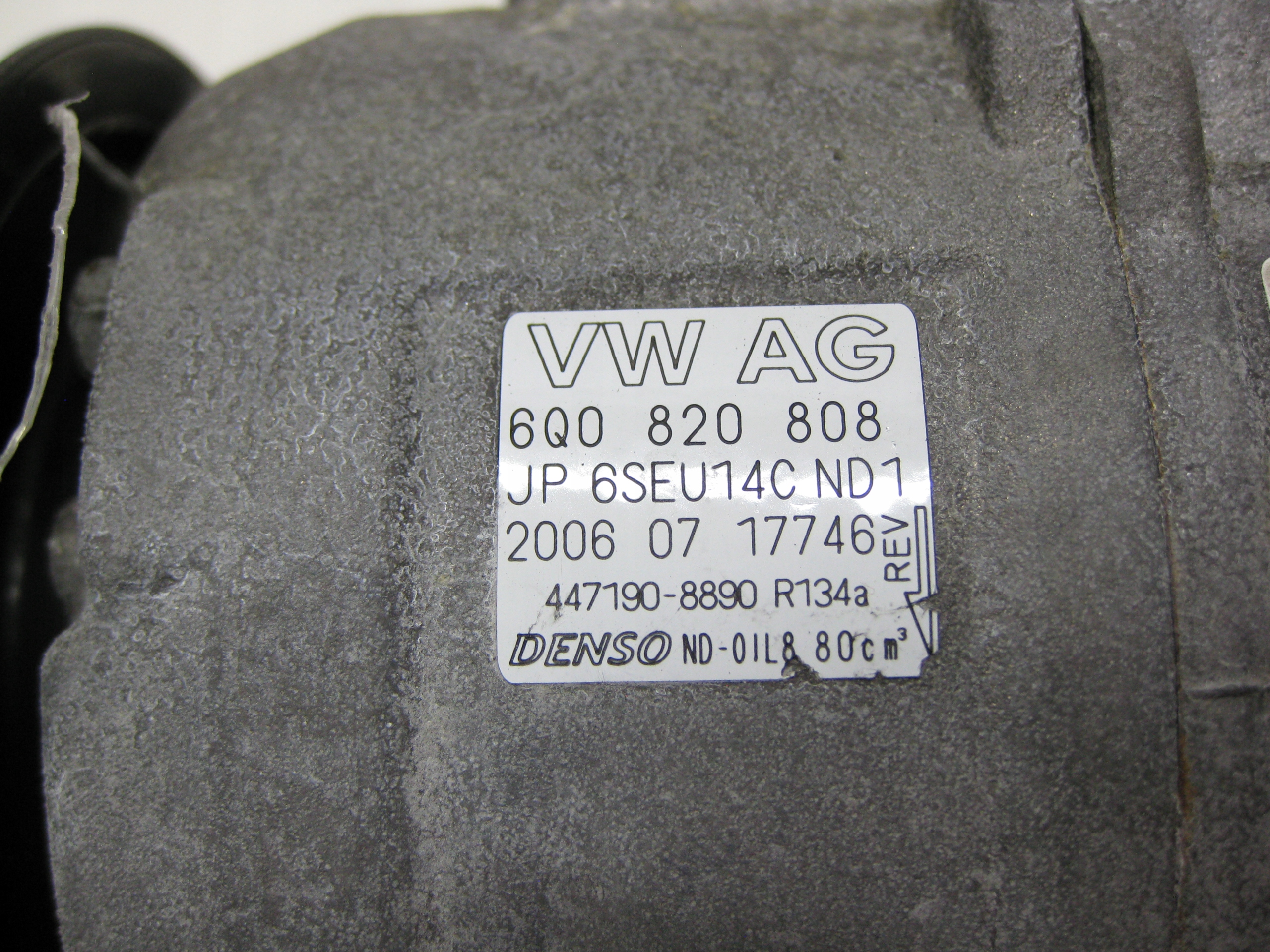 VW FOX 1.4 TDI Klimakompressor klimaanlage 6Q0820808