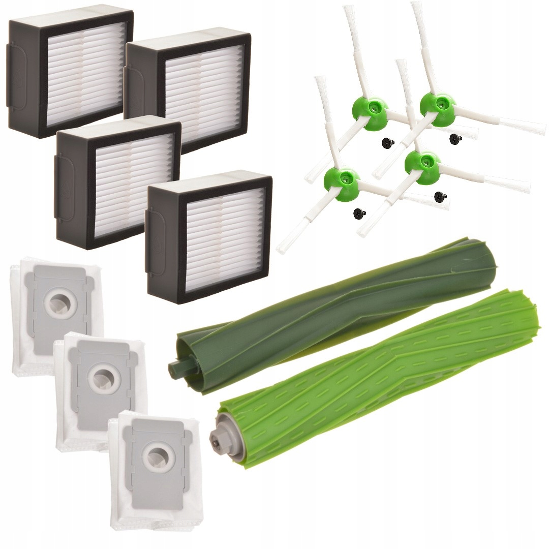 SZCZOTKI WAŁKI FILTRY WORKI do iRobot Roomba E I J i3+ i4+ i5+ i6+ i7+ j7+