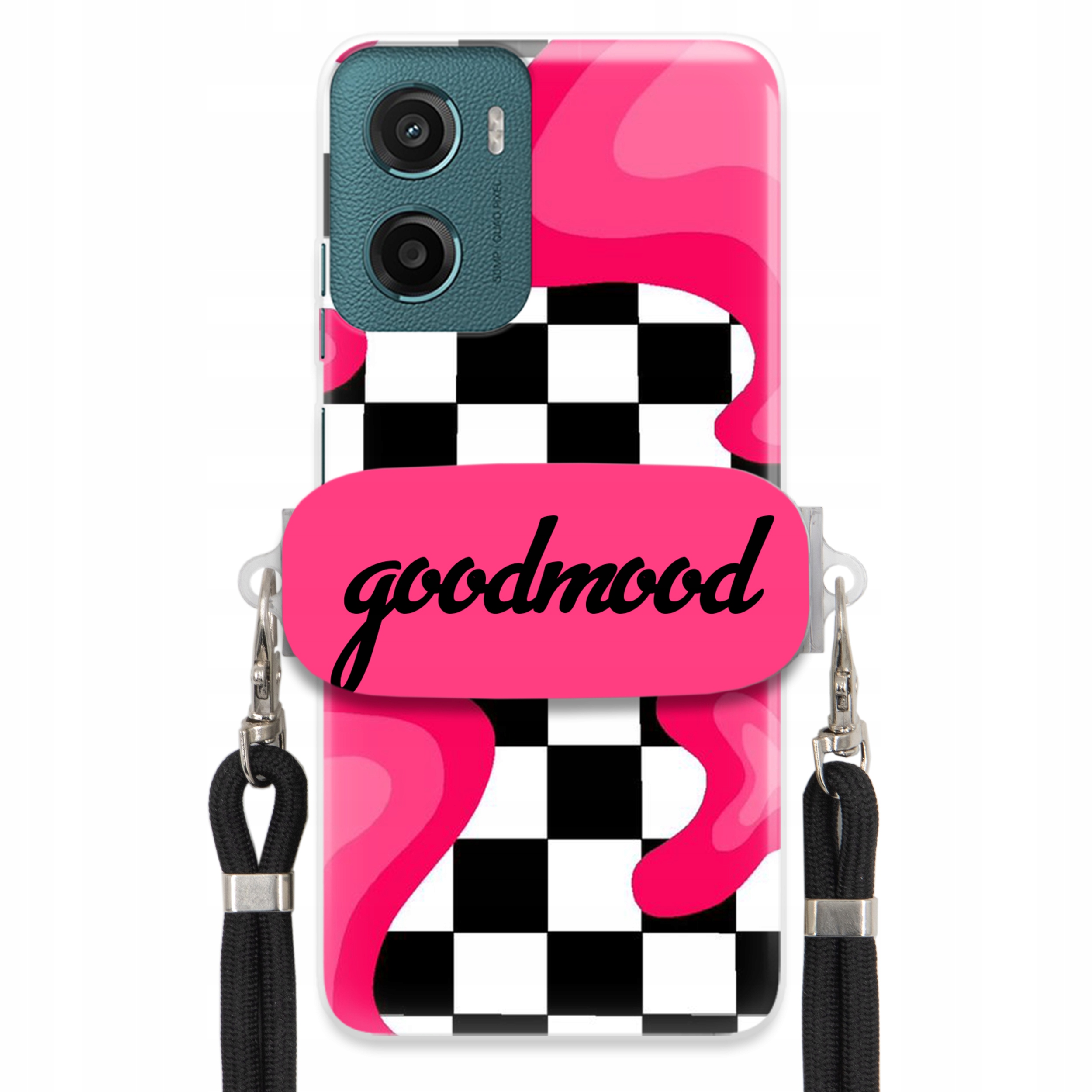 Pouzdro Pro Motorola G05 Sada Case Držák Na Vodítko Černá Pro Teenagery Splash