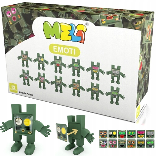 

Klocki Meli Figurki Emoti Army 12 sztuk