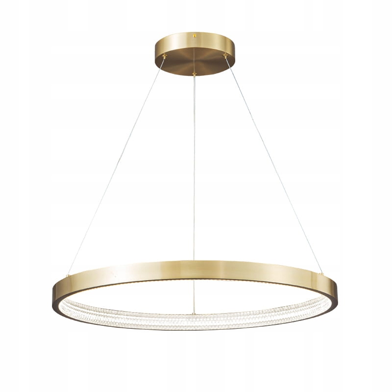 Zing Ring 60 A Led luster 60 cm, zlatý prsteň, mosadz