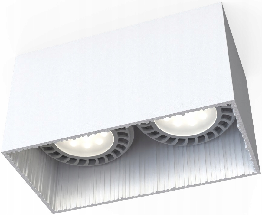 NOWODVORSKI LAMPA SUFITOWA KOSTKA BIAŁA 9383 GROOVE PLAFON