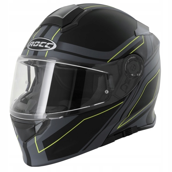 Kask motocyklowy ROCC 830 czarny mat/neonowy M