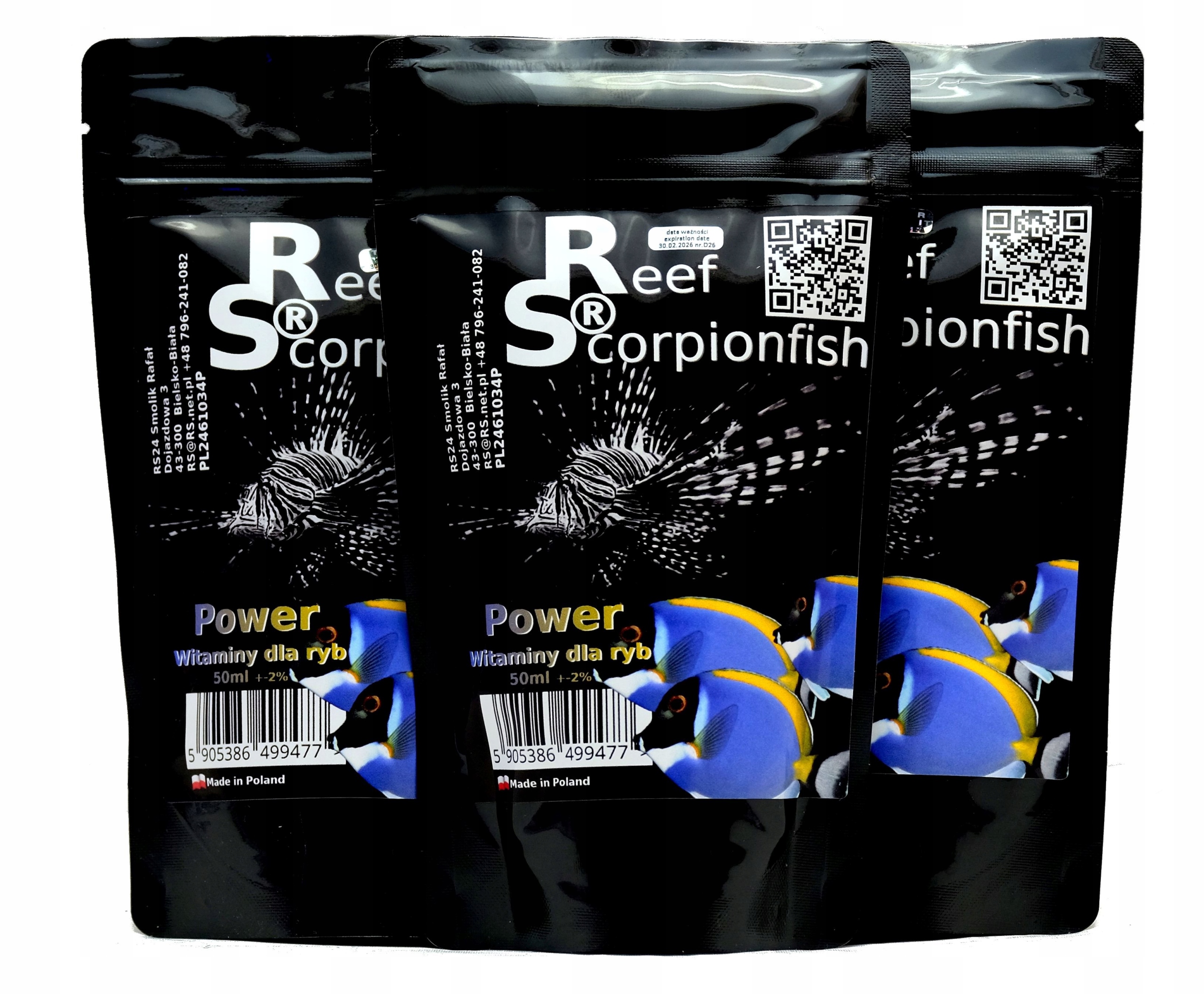 Vitamínové Aminokyseliny Pro Mořské Ryby Reef Scorpionfish Power 50 ML