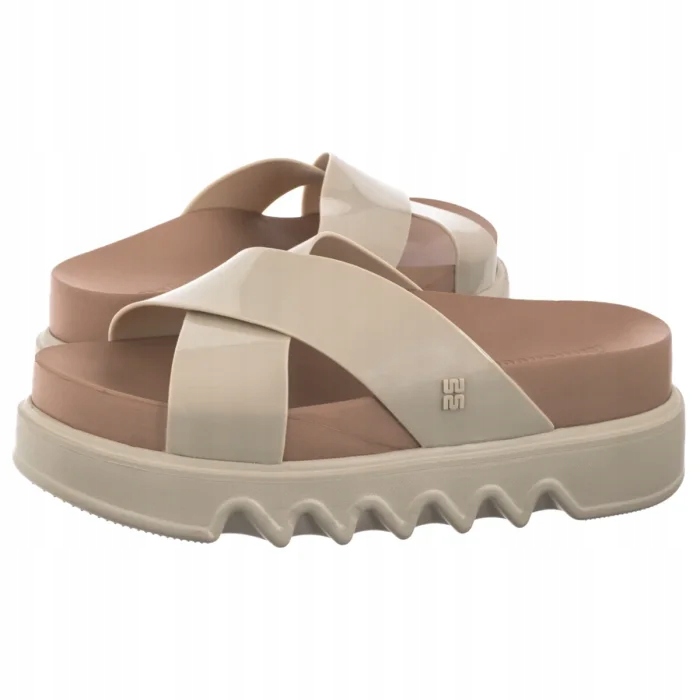 Dámské boty Nazouváky Melissa Cozy Cross Platform Ad 38073 Beige Béžová
