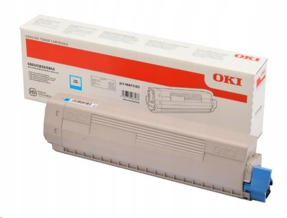 Azurový toner Oki pre C823/ C833/ C843 (7 500 strán) 46471103