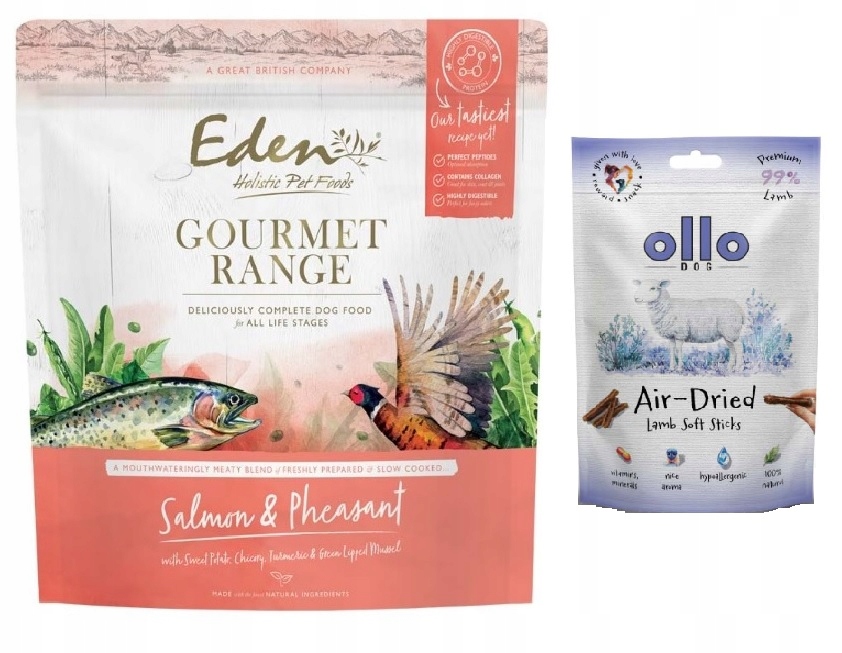 Levně Eden Gourmet losos s bažantem suché krmivo pro psy 2 kg