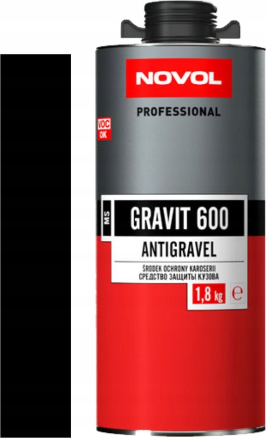 Novol Gravit 600 Środek Ochrony Karoserii Baranek Czarny 1,8kg