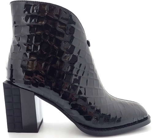 Kožené Kotníkové Boty Loretta Vitale A606-B1 Černá r41