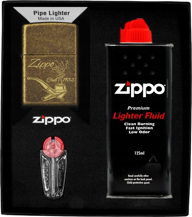 Sada Zippo Zapalovač Zippo Pipe Design Dárkový No1