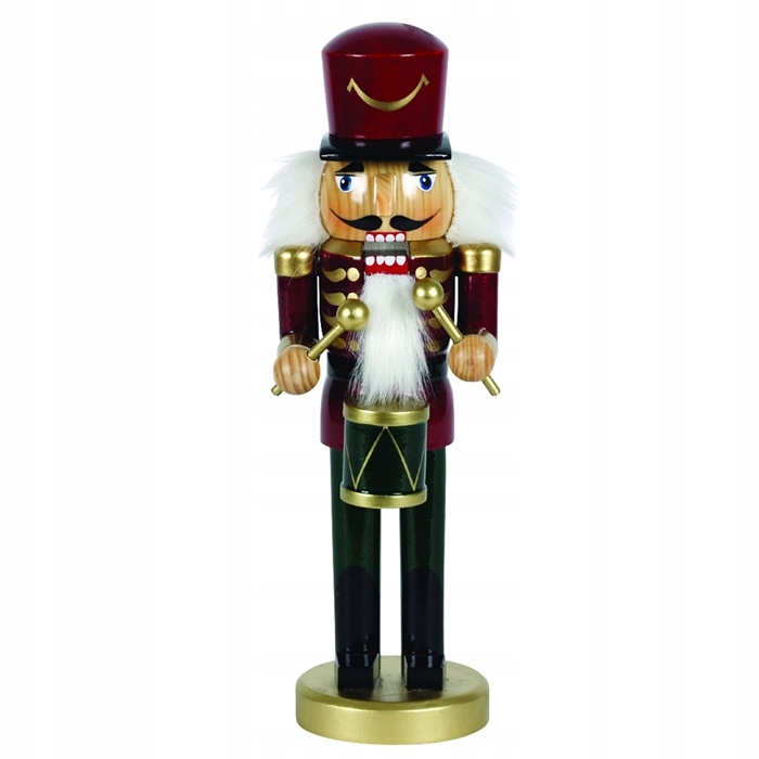 

Figurka, dziadek do orzechów Dobosz 25 cm, bordowy