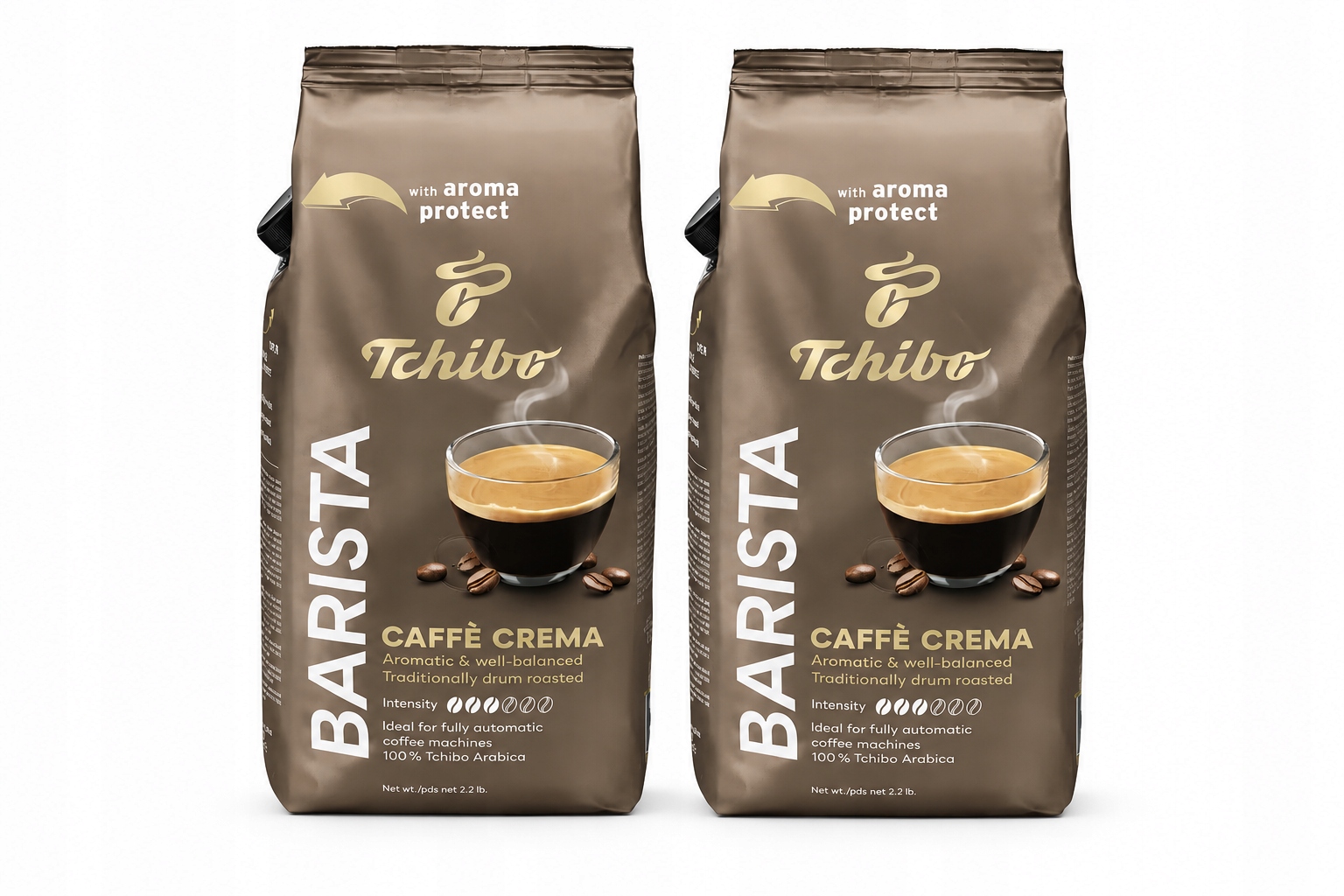 Kawa ziarnista Tchibo Barista Cafe Crema 1kg 2szt