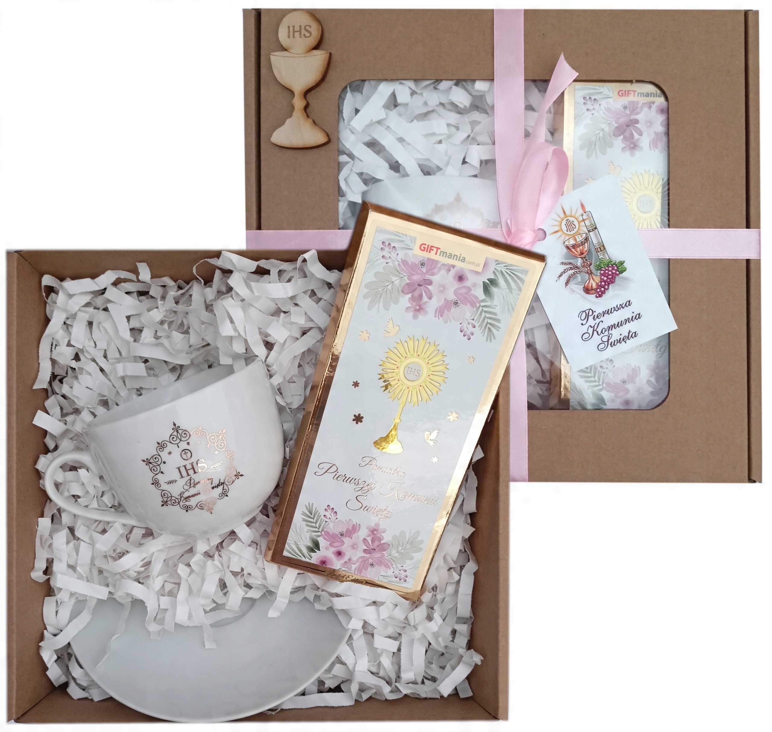 

dla dziewczynki na komunię filiżanka box