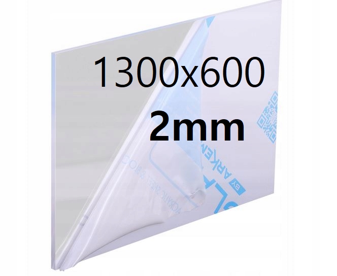 Pleksi /plexi Plexa Plexa Bezbarvá na míru 1300x600x2 mm Akrylová Deska