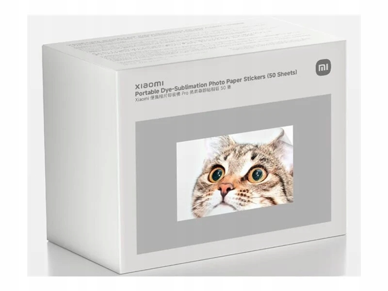 Xiaomi Portable Dye- Sublimation Photo Paper Stickers (50 szt. Papier do