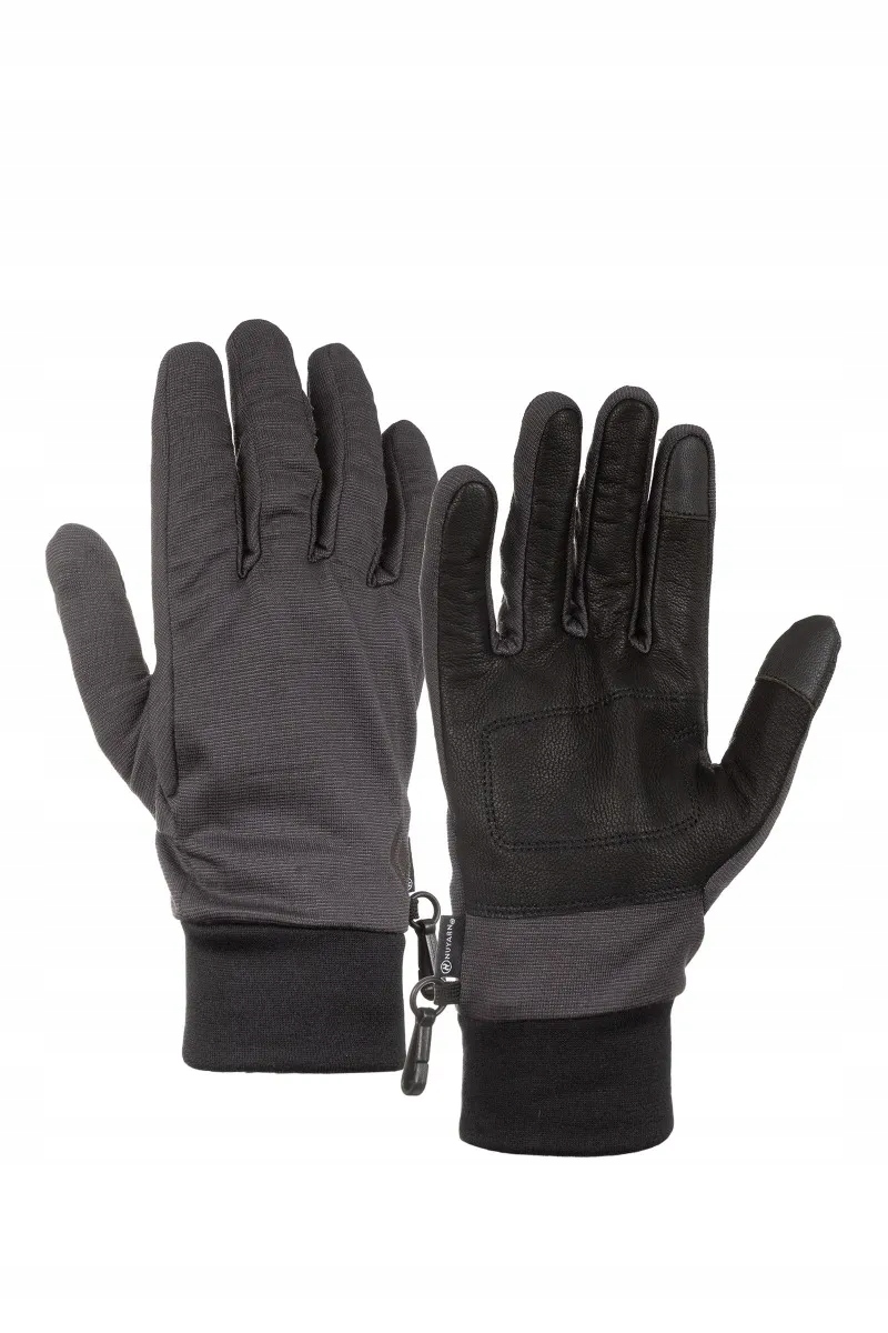 Zimní rukavice Black Diamond Heavyweight Wooltech šedé xl