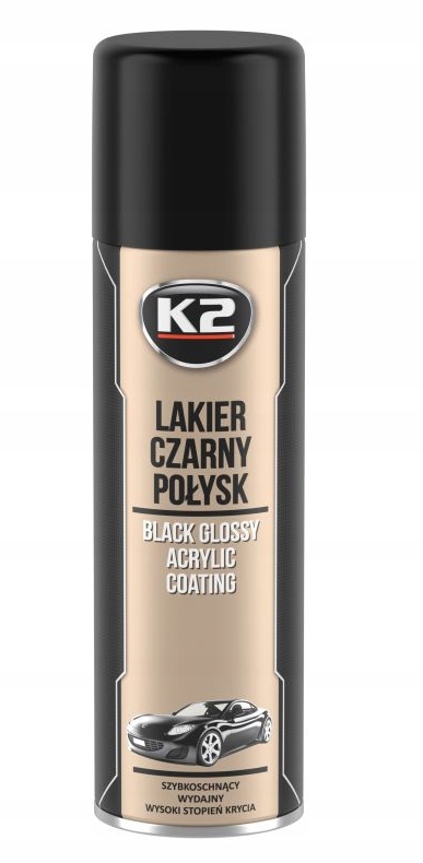 

K2 Lakier Czarny Połysk Akrylowy Szybki 500ML L341