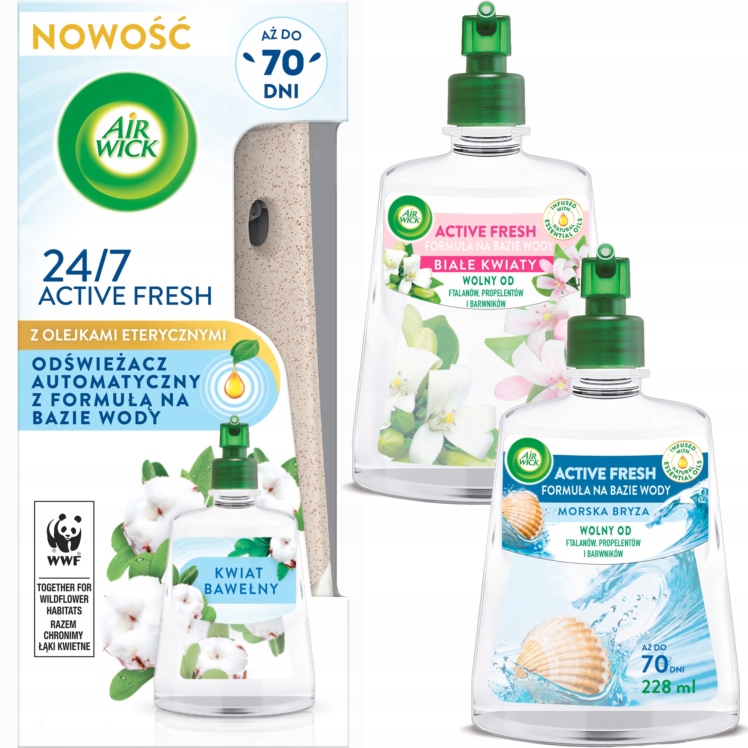 

Air Wick Active Fresh Komplet Zestaw 2x Wkład