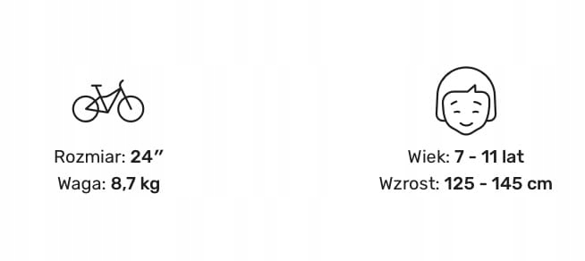 Rower Woom 5, szary, 24" Marka Woom