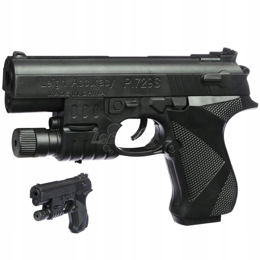 PISTOLET NA KULKI 6mm WIATRÓWKA BROŃ Z LASEREM