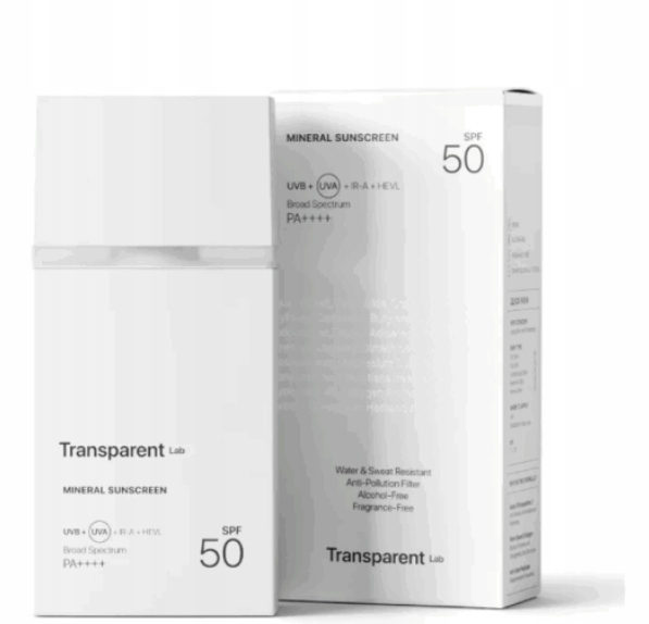 Transparent Lab Mineral Sunscreen – mineralny krem z filtrem Spf 50, 100 ml