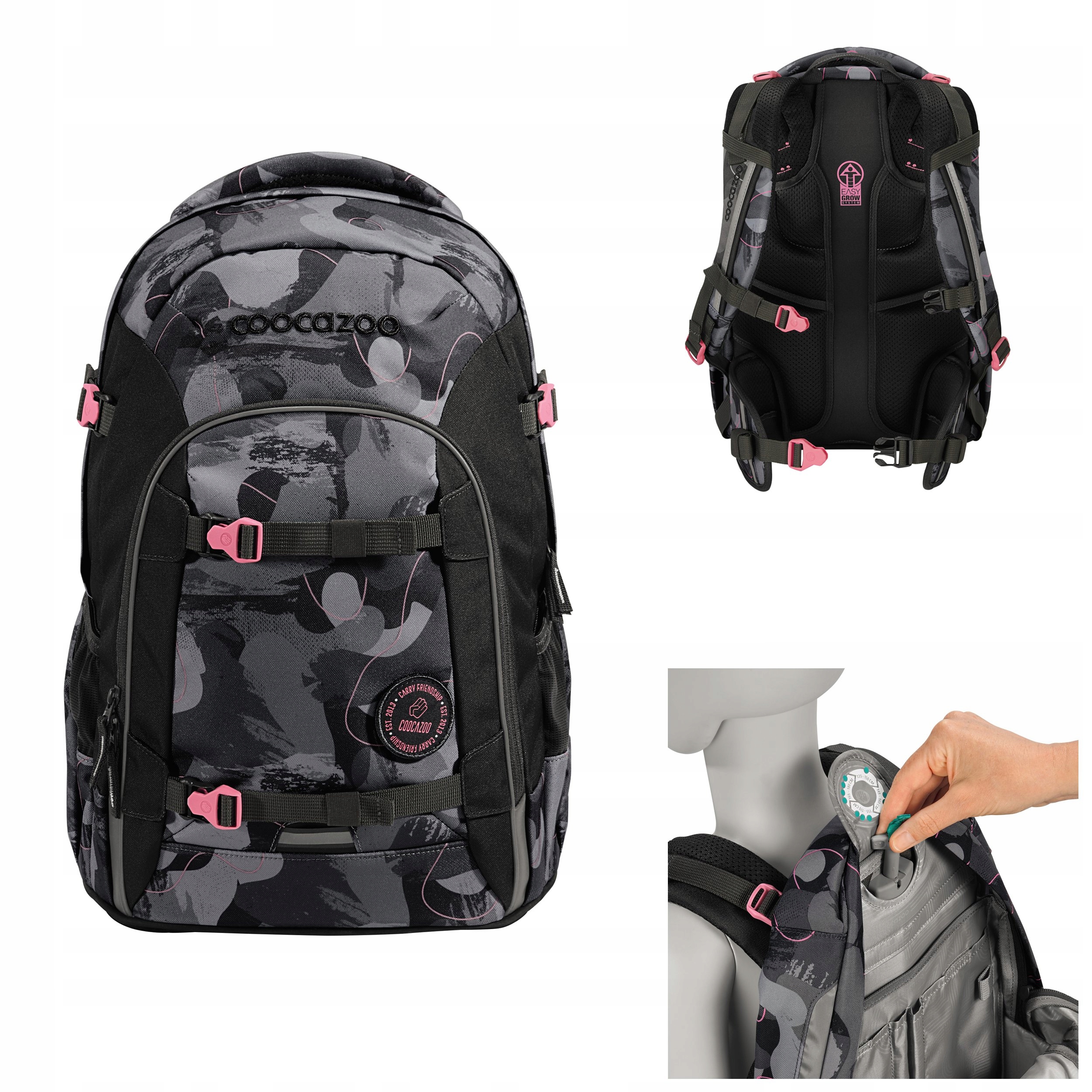 Plecak szkolny młodzieżowy Coocazoo Joker 25L ergonomiczny 135 180 cm