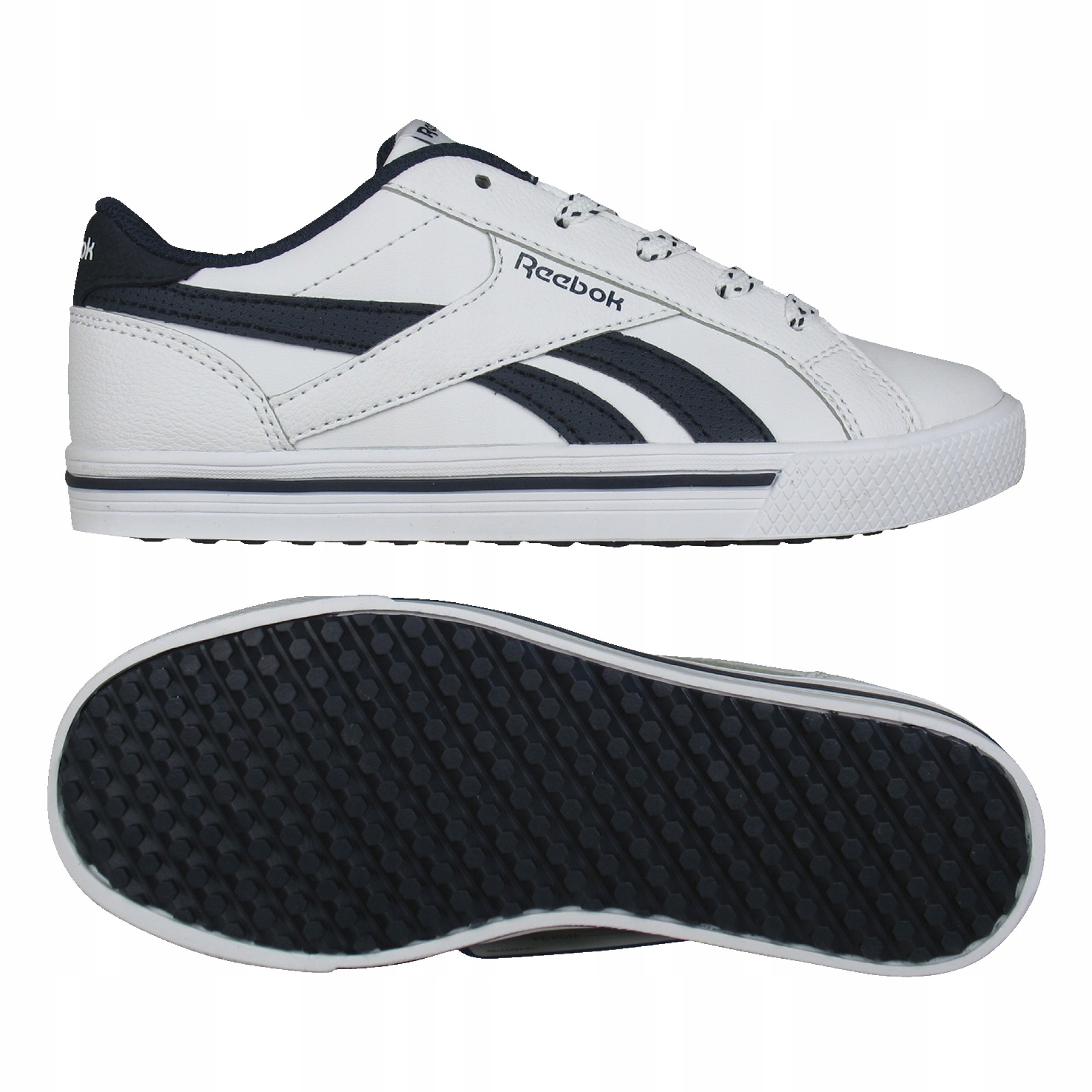 Reebok Royal buty młodzieżowe białe ze skóry ekolog.36,5