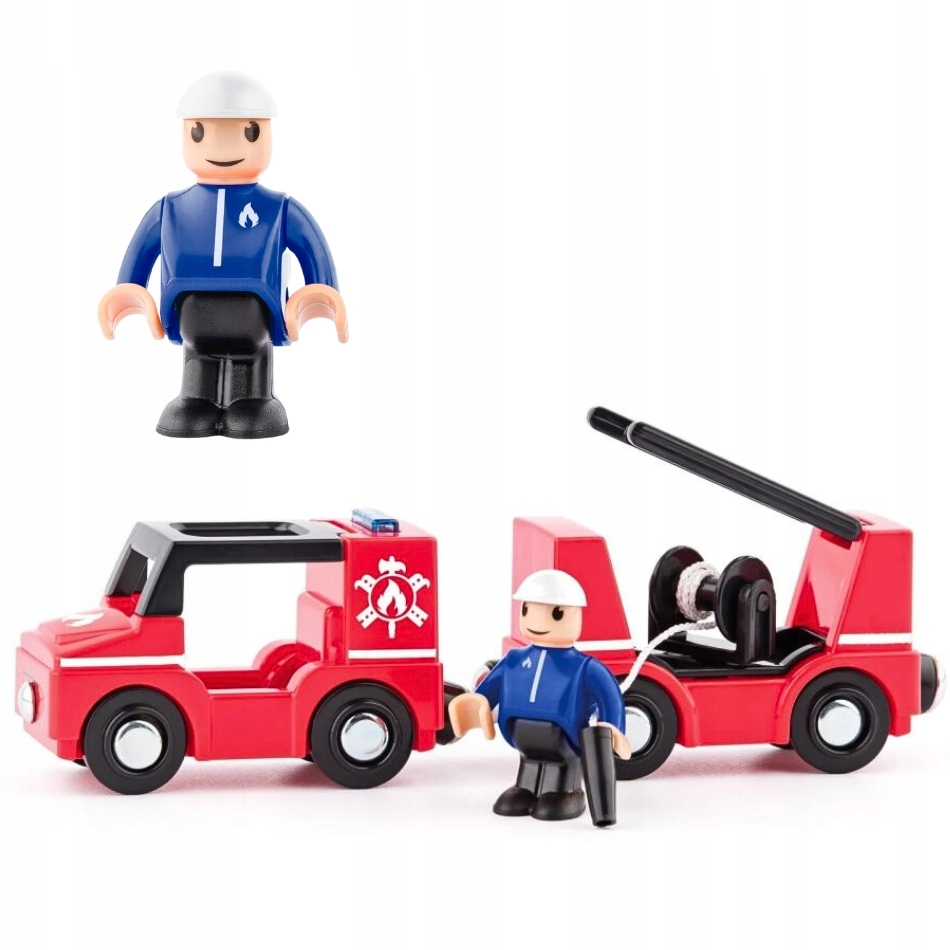 Pojazd do zabawy wóz strażacki + figurka