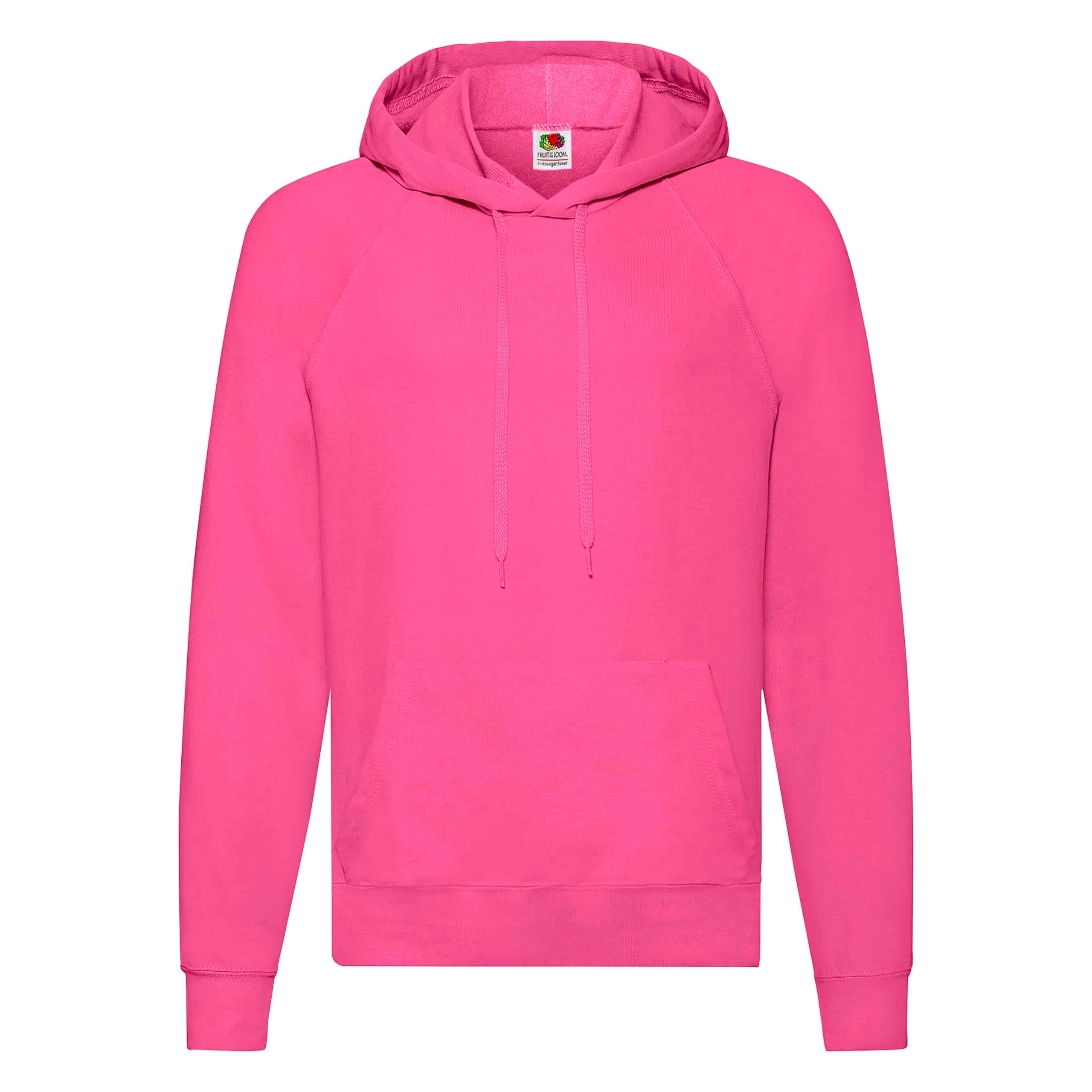 

Lekka bluza z kapturem Fruit of the Loom Fuchsia M