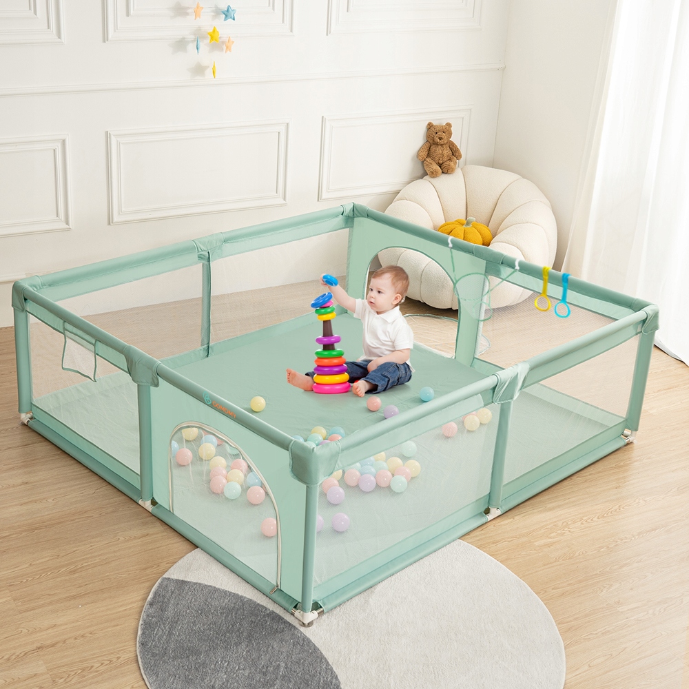 KOJEC DLA DZIECI SUCHY BASEN PLAC ZABAW 150X180CM Marka COMOMY