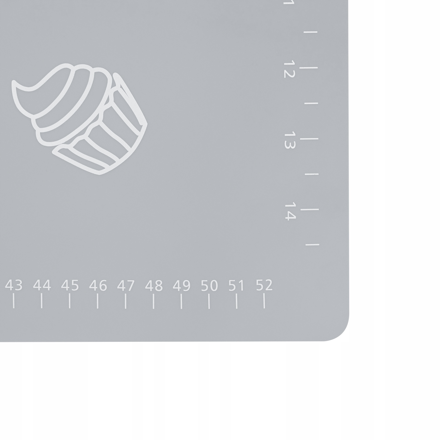 STOLNICA MATA SILIKONOWA DO WYRABIANIA CIASTA NIEPRZYWIERALNA 60x40 SZARA Długość (cm) 60