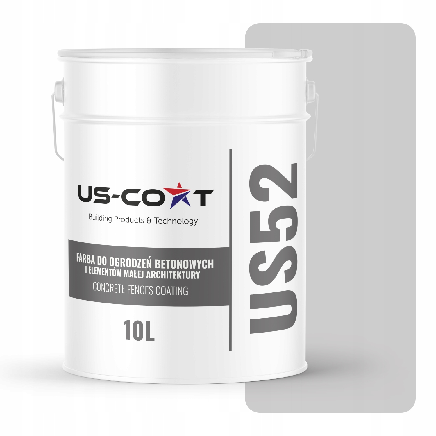 Farba Na Betón, Plotové Brány, Vonkajšia, 10 L, Svetlosivá, F262