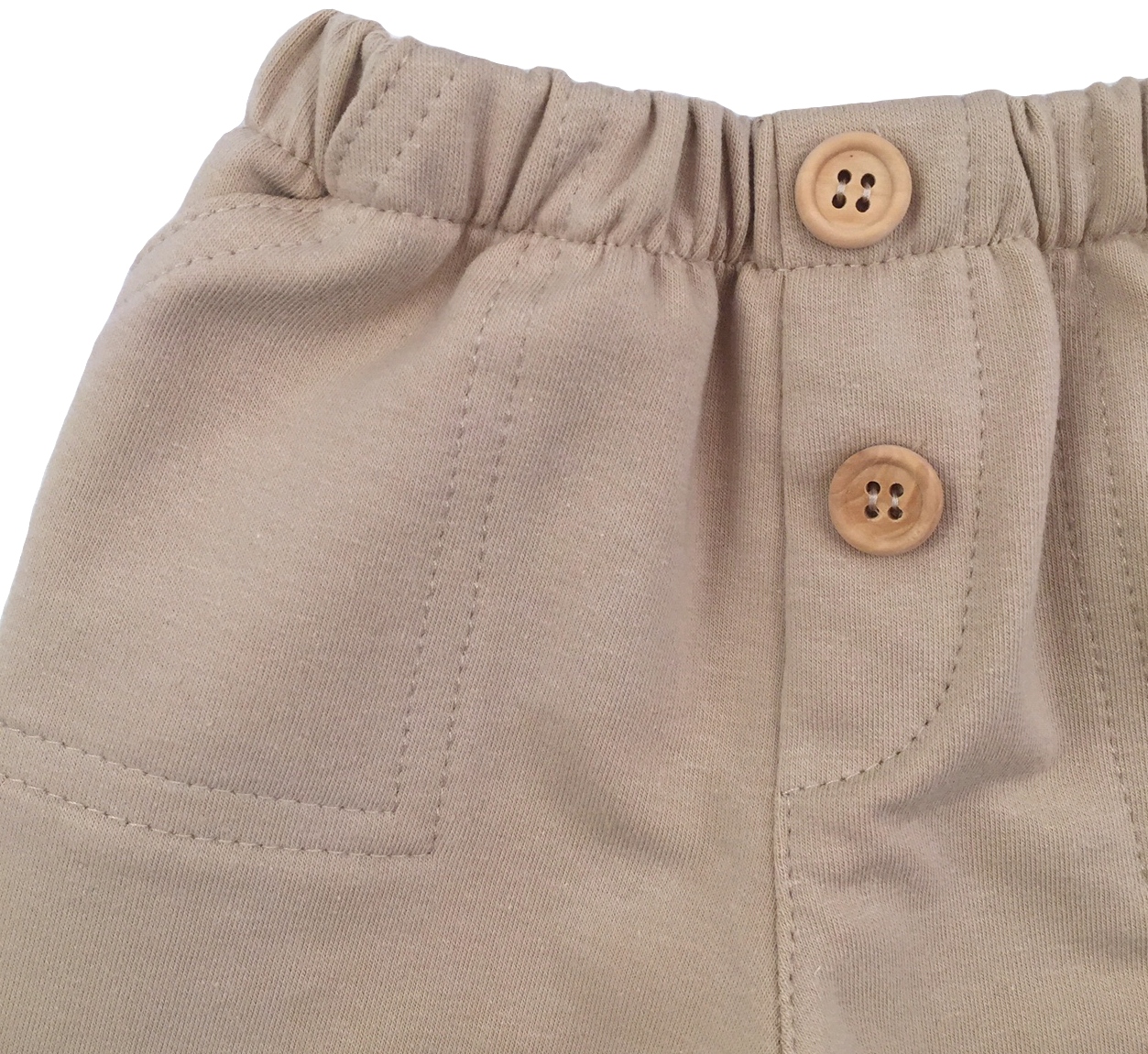 SPODNIE dresowe beżowe na gumce 74 cm +6m Marka Dominga