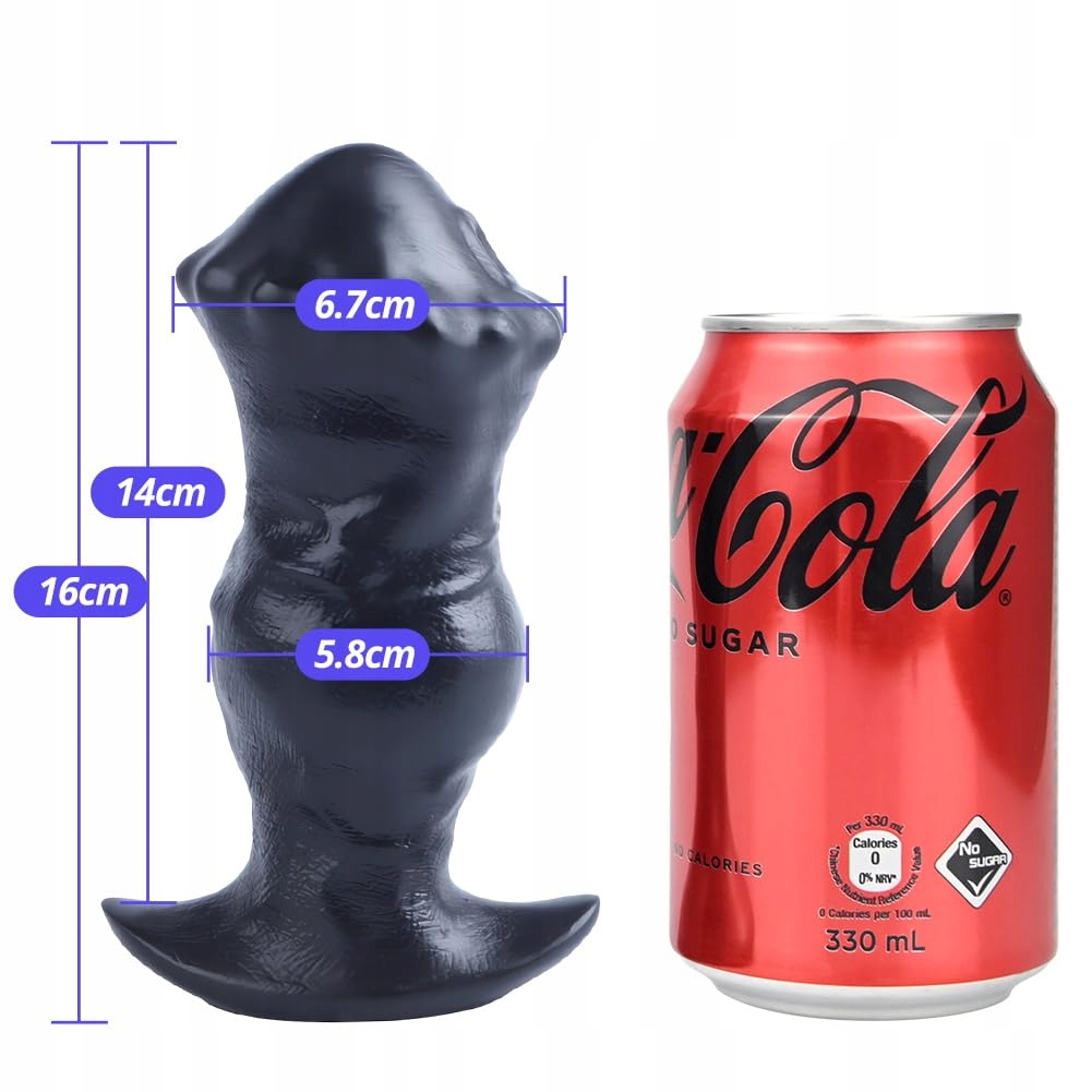 SXOVO Realistyczny Czarny Dildo Analny Silikonowy Duży Korek Prostaty — miniatura 5