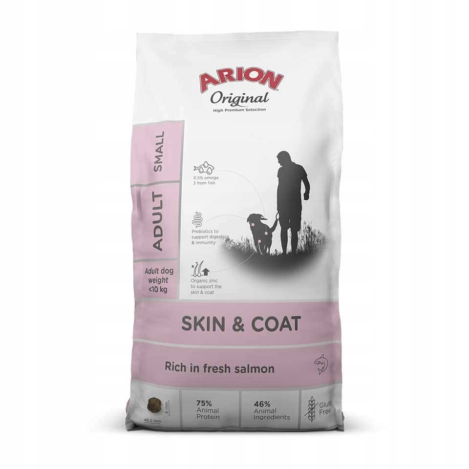 Levně Arion Original Skin & Coat Krmivo pro dospělé psy malých plemen o hmotnosti 7 kg
