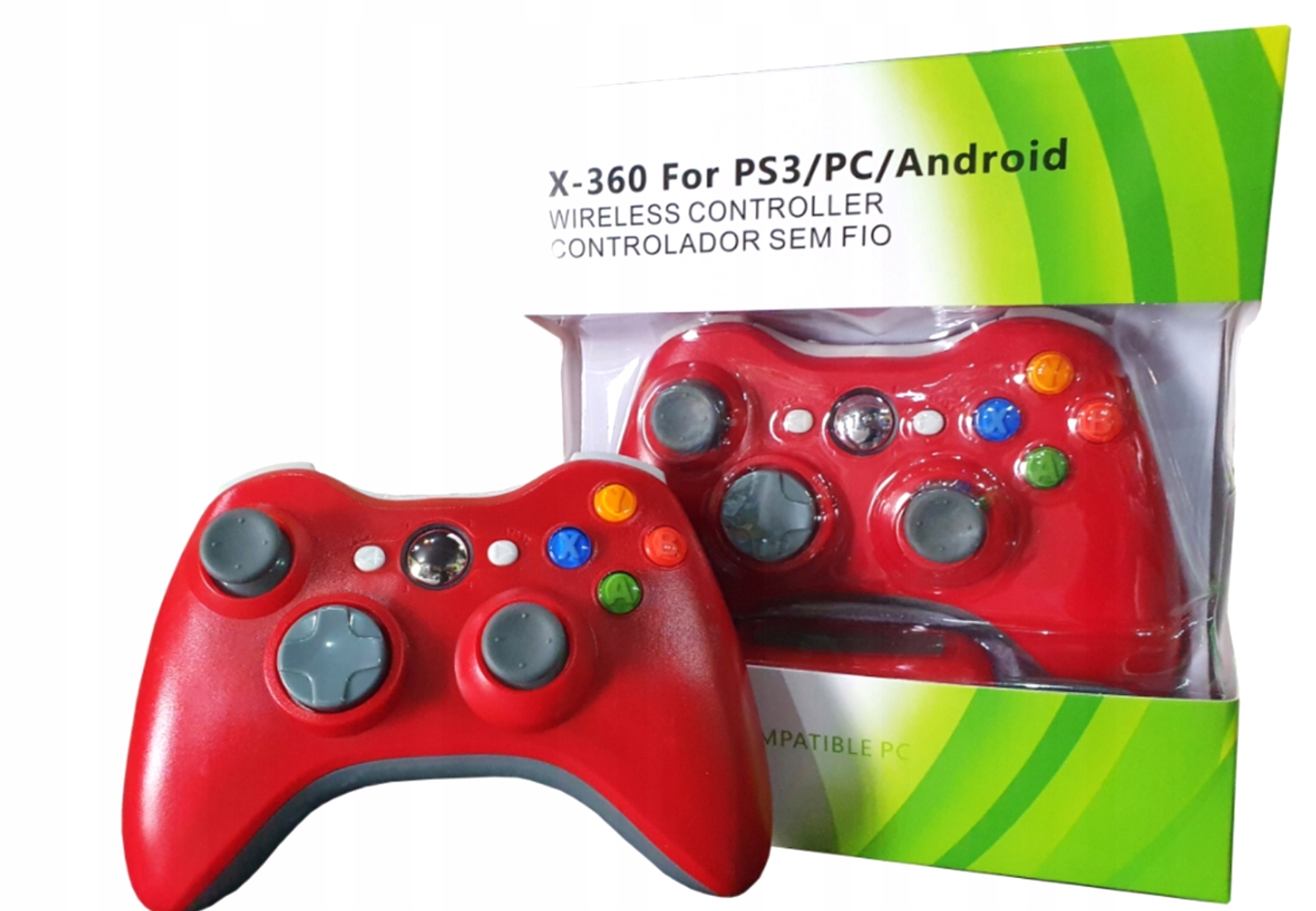 Pad bezprzewodowy do konsoli Microsoft Xbox 360 czerwony