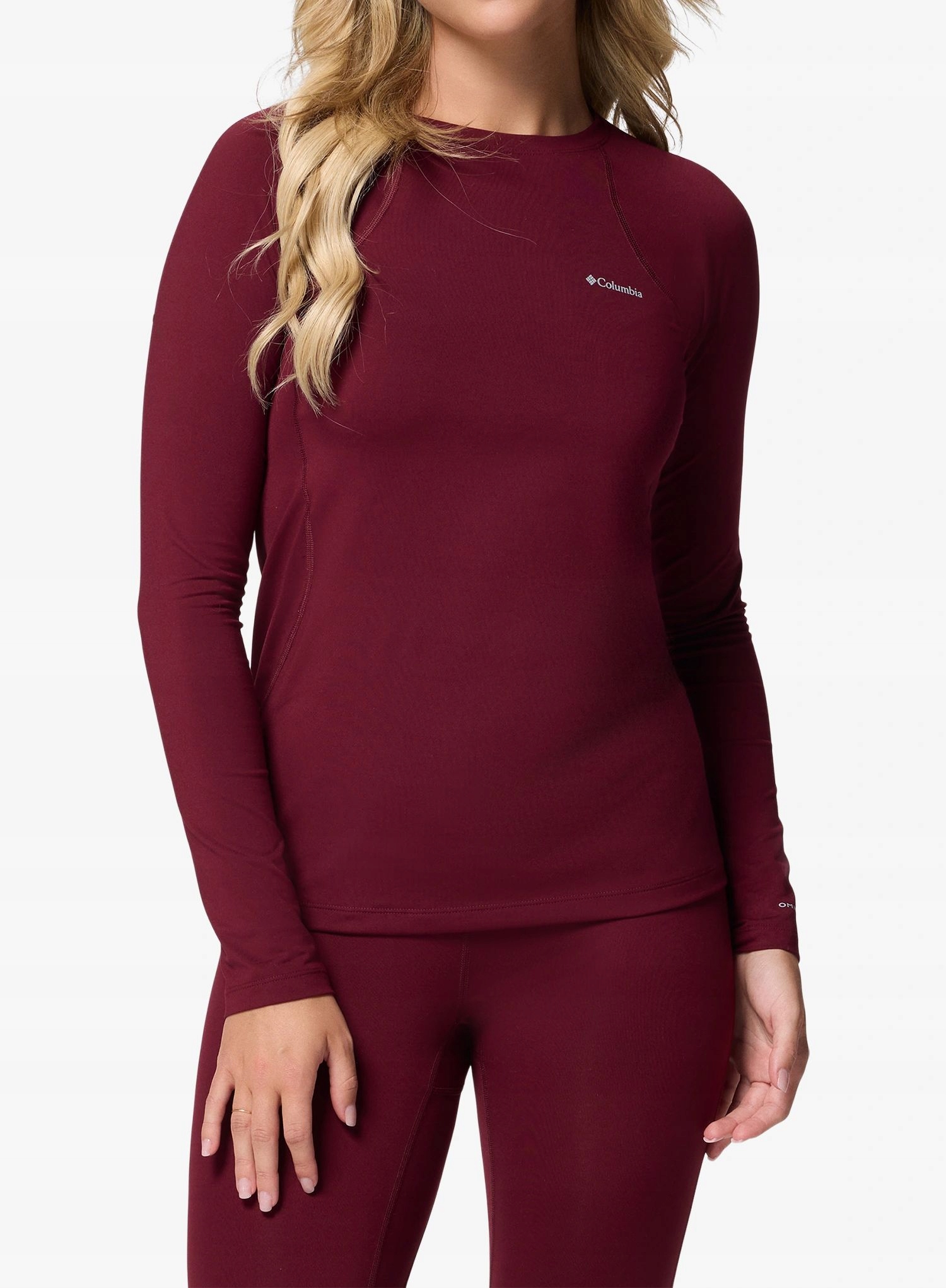 Mikina termoaktivní mikina Columbia Midweight Stretch L/s Top rich wine L