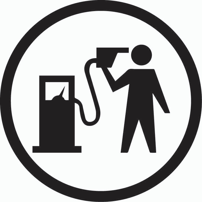 

Naklejki na auto Tankowanie Zabija