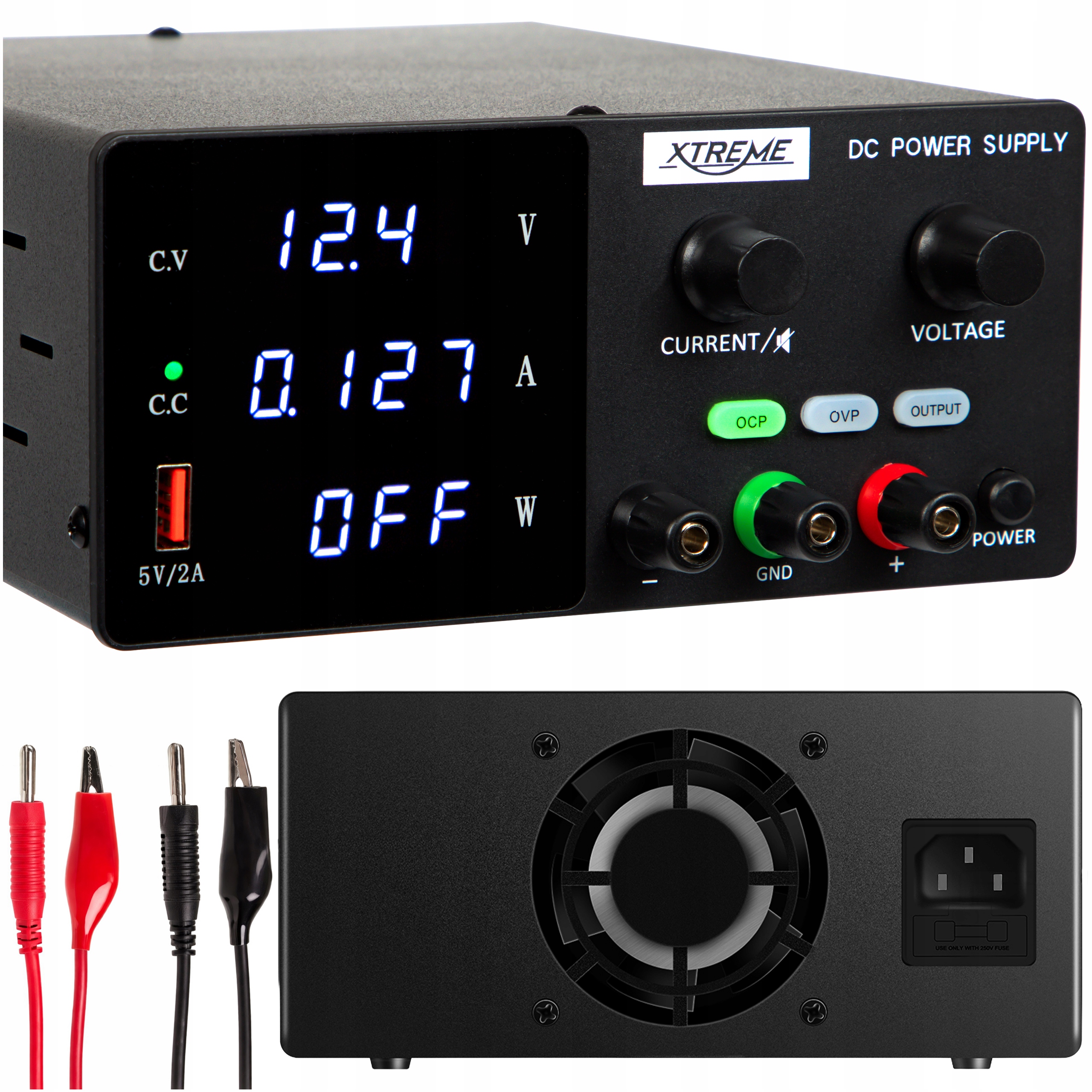 Regulovatelný Laboratorní Napájecí Zdroj 150W 30V 5A Servisní Recizní Černý